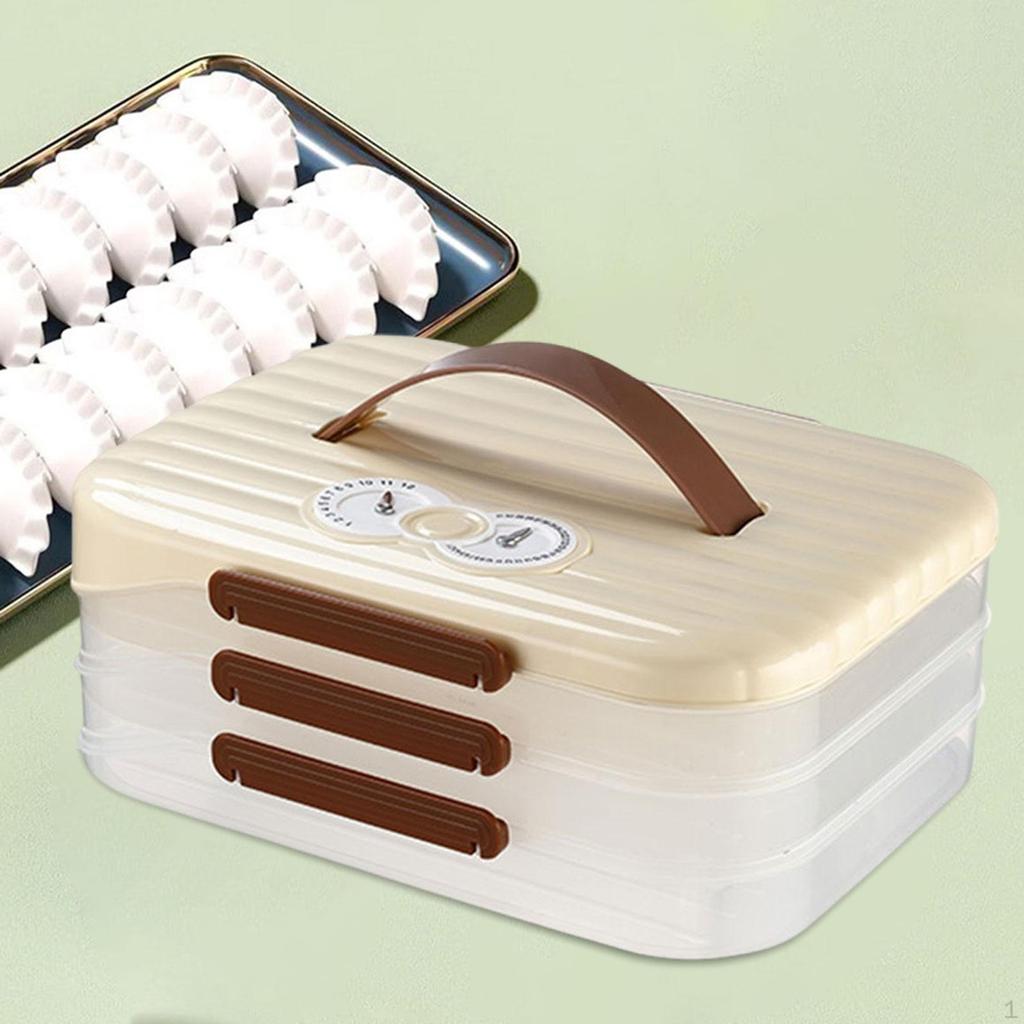 Dumpling Organizer Food Container Preservation Tray Refrigerator Dumplings for Snacks
