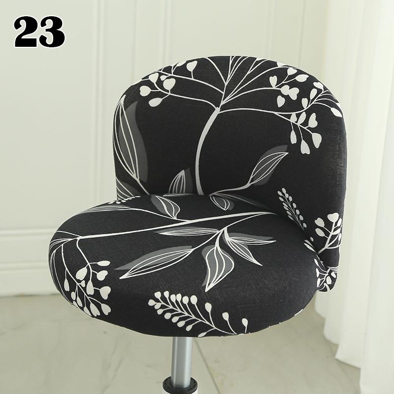Elastic Arc Chair Cover Bar High Stool Cashier Bank Stool Cover  Kitchen Chair Cover Dining Home Decor Seat Cover