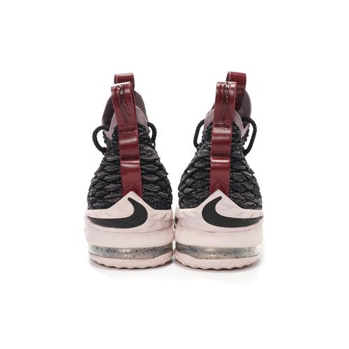 Nike Lebron 15 Pride Of Ohio 'Black' Non Slip Lightweight Mid Top Children's Basketball Shoes Black Red Teenagers 922811-003