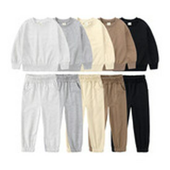 Autumn & Winter Girls' Velvet Hoodie & Casual Pants Set - Two-Piece Sportswear for Daily Wear
