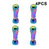 4/5PCS Tire Valve Stem Caps Anodized Aluminum Wheel Valve Covers Accessories Universal Cars SUVs Bikes Trucks And Motorcycles·