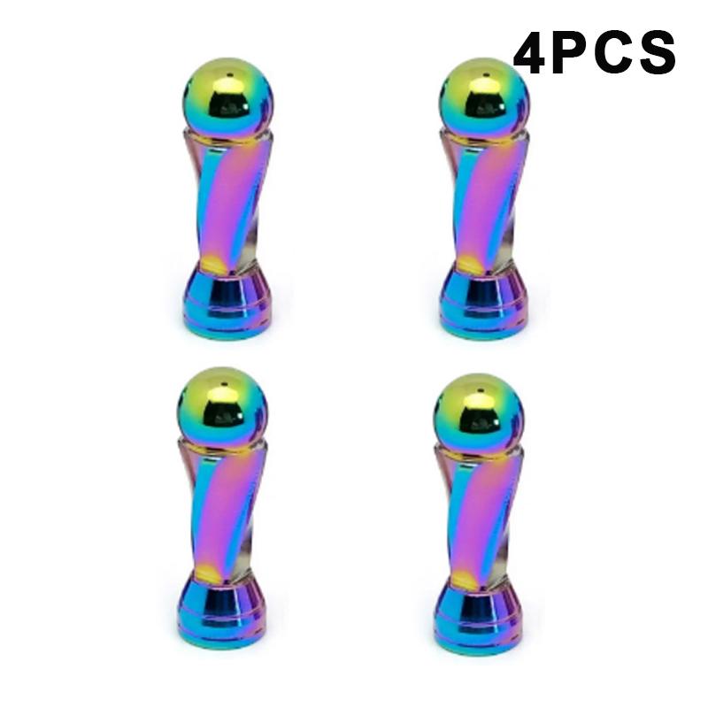 4/5PCS Tire Valve Stem Caps Anodized Aluminum Wheel Valve Covers Accessories Universal Cars SUVs Bikes Trucks And Motorcycles·
