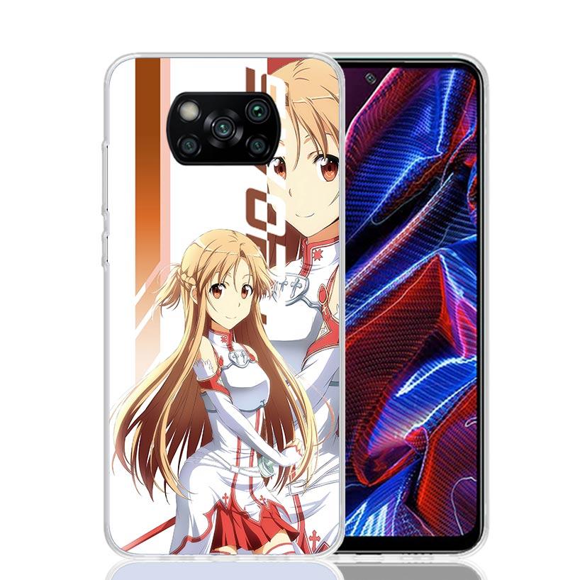 

Anime Sword Art Online SAO Phone Case For Xiaomi Poco F7 Ultra X7 X6 Pro X5 Redmi 15 15C 13 13C 12 12C 10 10A 10C 9 9A 9C 9T She Redmi 12C