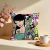 Trendy TTokidokiful Cushion Cover Stylish Washable Pillow Cover Ideal for Couch Bedroom Car Decoration