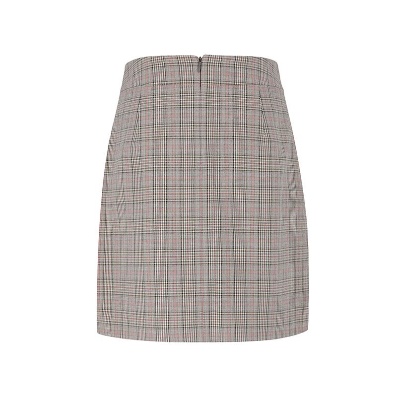 SOUP H-Line Check Mini Skirt (Sy2Sr82)