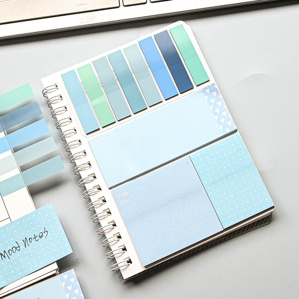 Set de Post-its Kawaii Extensible Amovible Bloc-notes Étudiant Indispensable Fournitures de Planificateur d'Études Accessoires de Bullet Journal