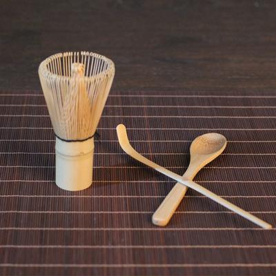 Bamboo Tea Scoop Ceremony Teaspoon Whisk 3-Piece Set