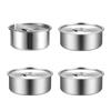 Multipurpose Steaming Dish Stainless Steel Eggs Cup With Cover Ideal For Healthy Cooking And Easy Cleaning