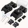 Car Accessories Aluminum Engine Hood Latch Catch Lock Kit For Jeep Wrangler JK JKU JL JLU Gladiator JT 2007-2023 Black/Red