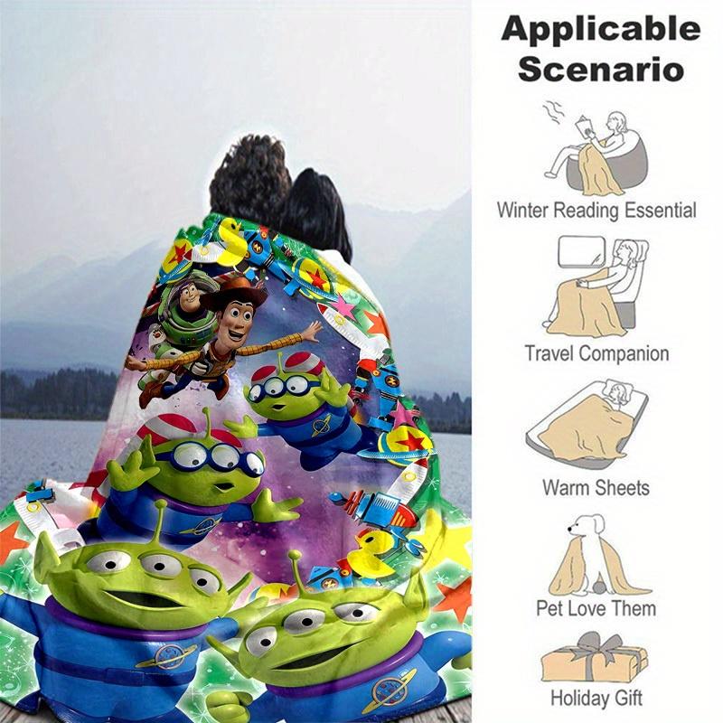 1pc,Toy Story Characters Throw Blanket Soft & Cozy Blankets, Home Decor, Couch Cover, Travel , Office Nap Perfect Gift