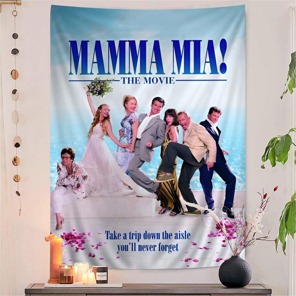 Mamma Mia Poster Klassieke TV Show Hippie Wandkleed Bohemian Wandtapijten Mandala INS Woondecoratie