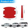 8x Red Car Door Handle Bowl Decal Anti Scratch Sticker Protector Cover Protector