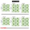 2pcs,2D Plane Printing Curtains Digital Printed Christmas Tree Snowflakes (2) Versatile 100% Polyester (without Rod) Art Deco