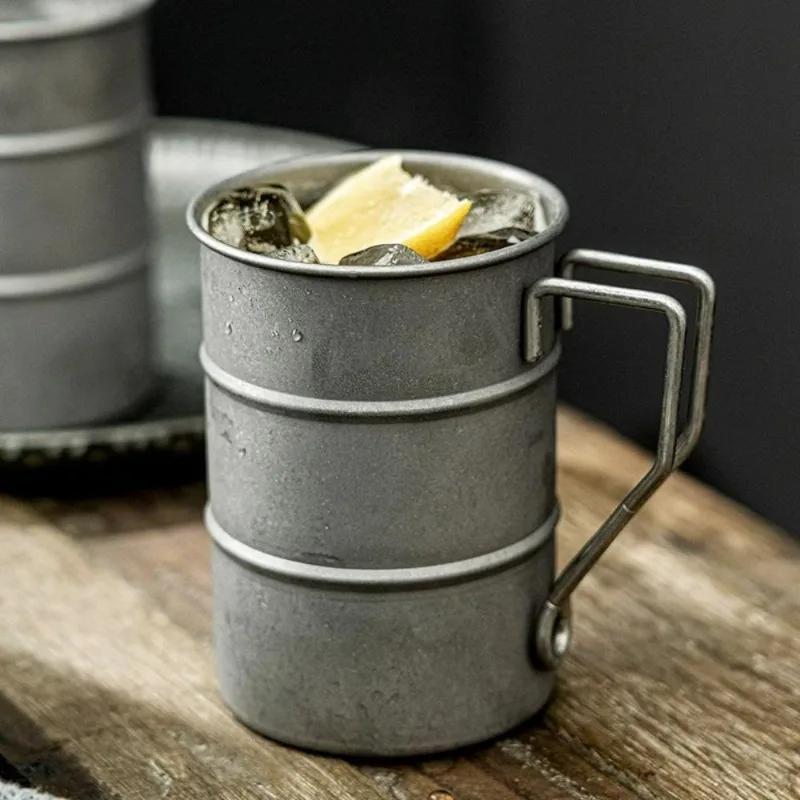 1PC Outdoor Retro Mug Coffee Mug Creative Retro Vintage Camping Picnic Mug Beer Mug