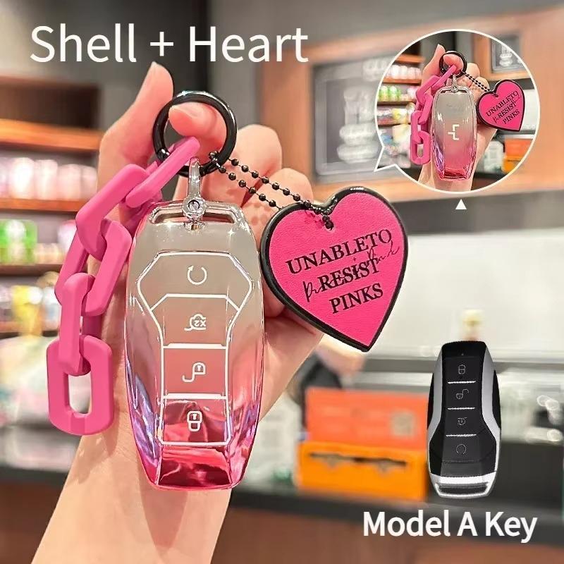 SuitableFor BYD TPU Car Key Seagull/Dolphin/Qin/Han/Tang/Song/SEAL U DM-i/ATTO03 Car Key Decoration Full Cover Protective Case