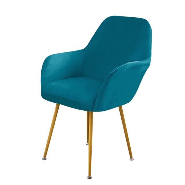 Velvet High Arm Chair Cover Elastic Dining Chair Slipcovers Fabric Washable Office Rocker Chairs Covers Home Decor Seat Cover