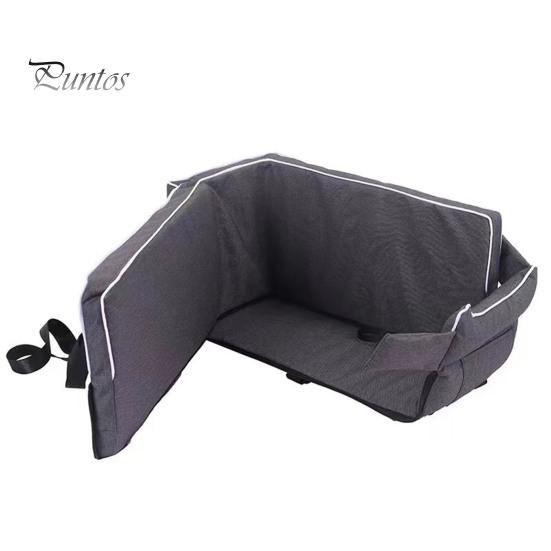 Bil kjæledyrreir Liten hundebilsete senterkonsoll Vanntett boosterseng Trygg bærbar hundebilholder med justerbare stropper for katter og hunder