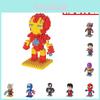 Marvel Spiderman Thor Iron Man Building Block Superhero Figure Kids Toys Gift