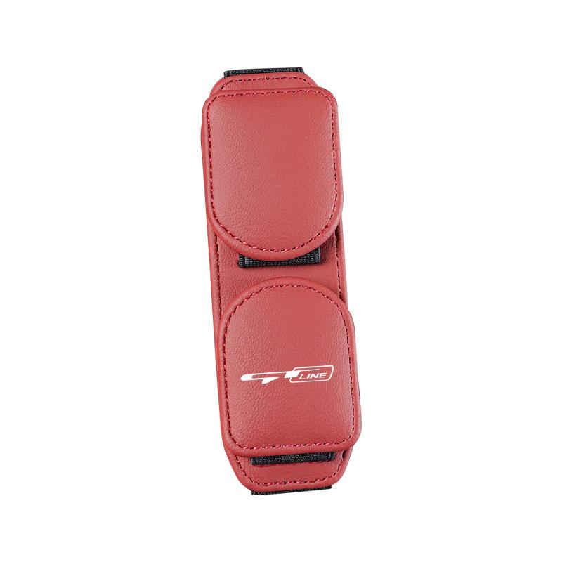 Car Glasses Clip For Kia Sportage Ceed Picanto Rio ProCeed Optima K7 K5 K8 K3 Ray Sun Visor Leather Eyeglass Case Auto Interior