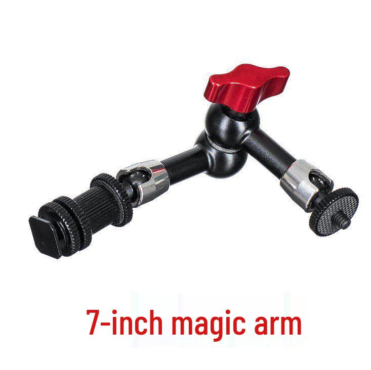 Multi-angle Live Streaming Stand with 11  Stainless Steel Magic Arm & 7  Universal Monitor Mount