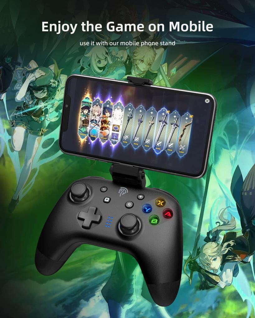 Bezdrátový ovladač EasySMX pro Switch Kompatibilní s Nintendo Programovatelné tlačítko Vibrace Switch/Lite/OLED Android/IOS/PC (Bílý) (Černá)