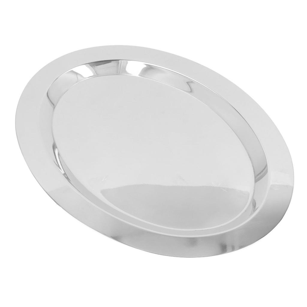 Farfurii din oțel inoxidabil, multifuncționale, rafinate și elegante, cu suprafață de oglindă, din oțel inoxidabil 304, pentru servire