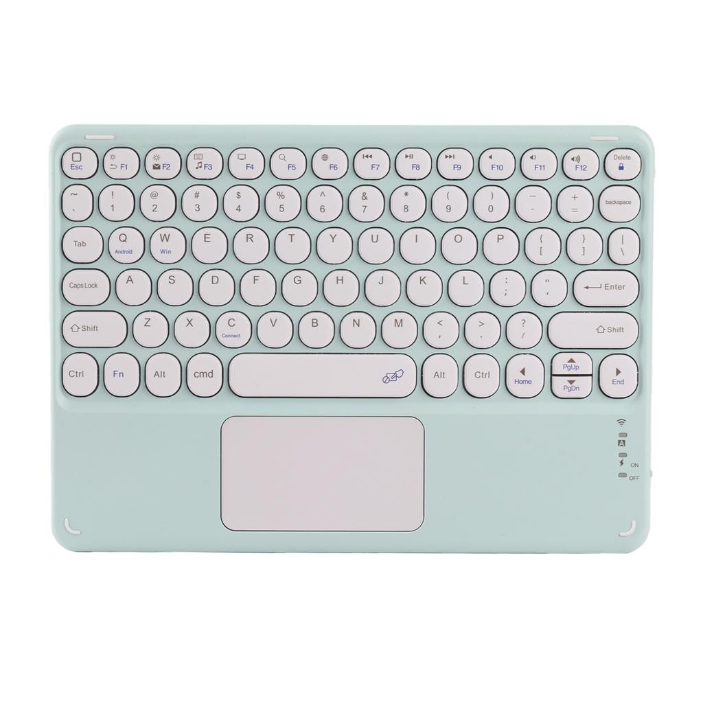 Touch Wireless Keyboard Round Keycaps Ergonomic Design Ultra Thin Smart Touch Wireless Keyboard for Tablets Laptops