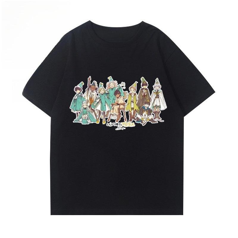 2026 Summer Witch Hat Atelier Coco Single Sided TShirt Cauldron Mage Anime Print Oversized Cotton Tee For Otaku Fans
