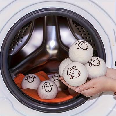 6pcs Wool Drying Balls Static Electricity Reducing Wrinkle Softener Washing Ball Clothes Care Supplies Home Cleaning Gadgets