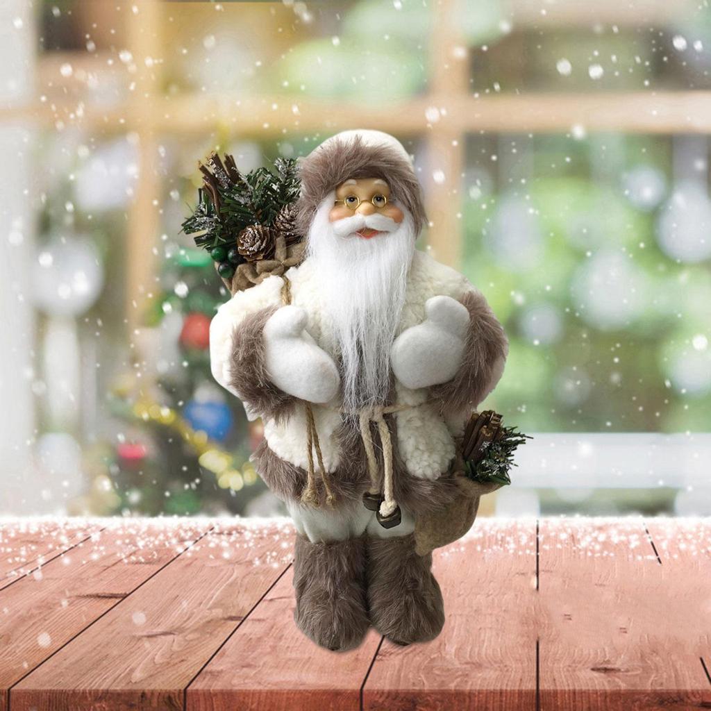Christmas Decoration Santa Figurine Figure Toys Small Decor Statue for Party Birthday Bedroom