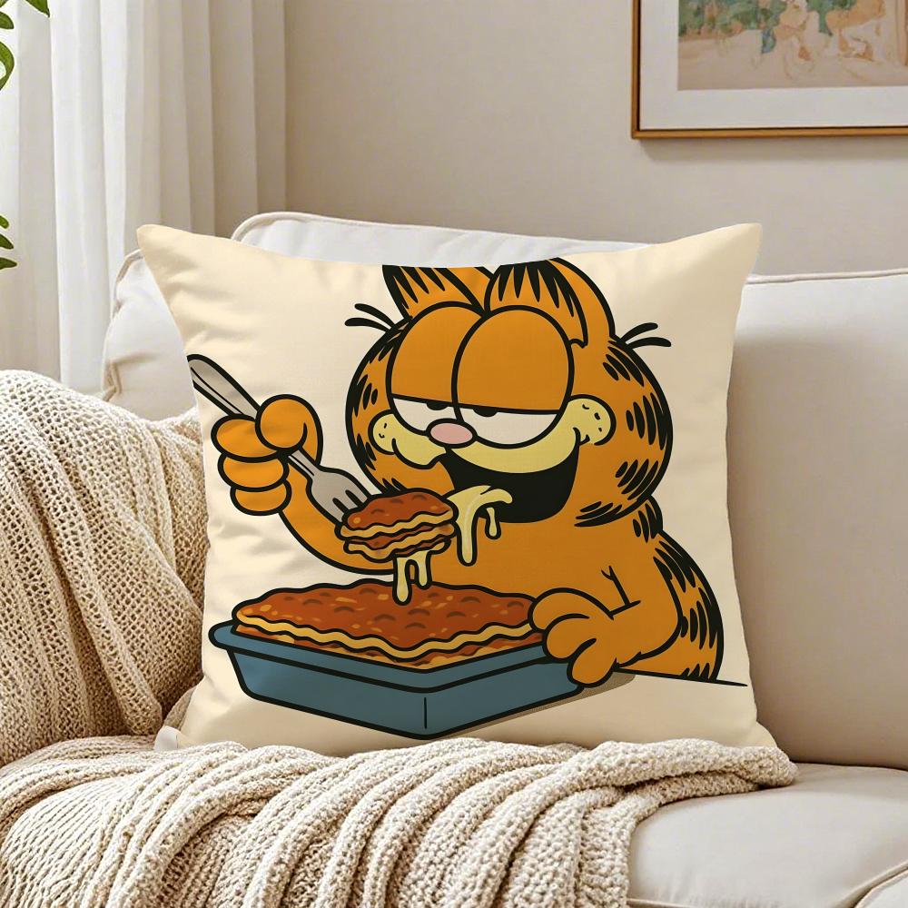 G-Garfield Cushion Cover Pillowcase Anti-Dustmite Living Room Sofa Decor Cushion Room