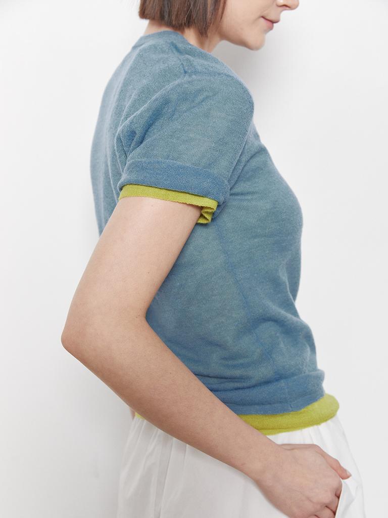RAYHER Natural Slub U-Neck Tee[2Colors]