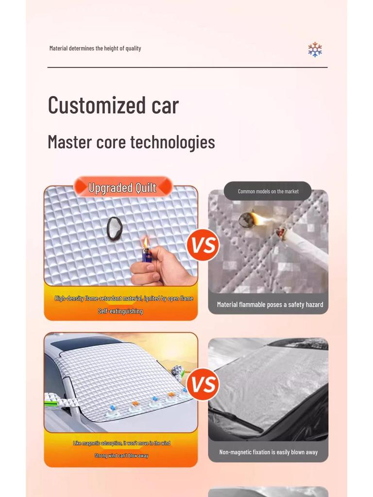 BMW 5/3 Series X1/X3/X5 Frostproof & Snowproof Front Windshield Cover