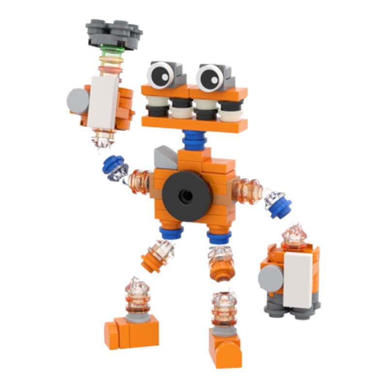 

Поющие монстры Моя серия Wubbox Конструктор Сделай сам Пазл Игрушки Детская игра Подарки Orange 98pcs