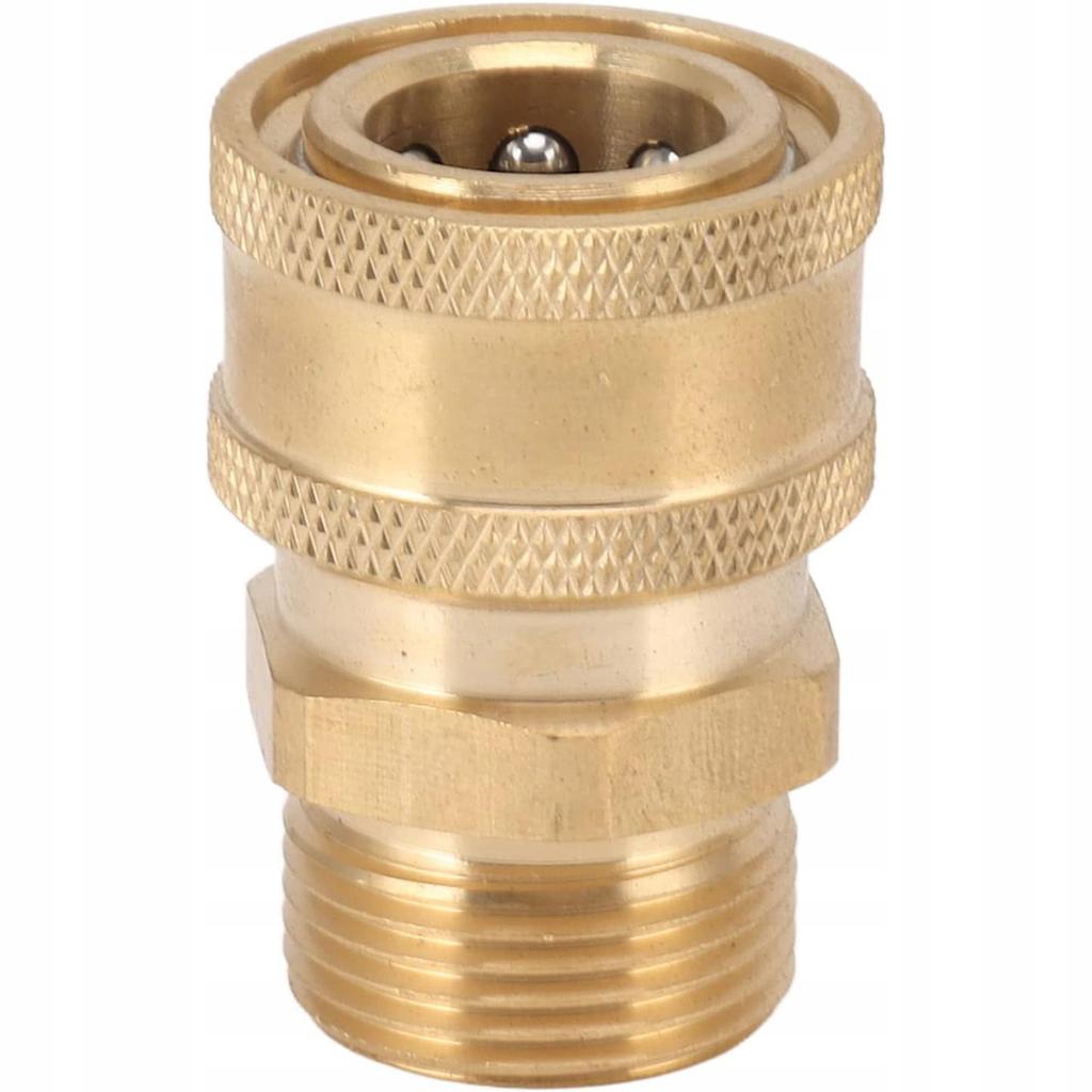 Rosfix Adapter Mosiężny Do Myjki Ciśnieniowej – Gwint M22x1,5mm Na Szybkozłączkę 1/4"" | Wysoka Kompatybilność | Trwałe Wykonanie