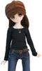 Petite Marie 13 Scale BJD Long Sleeve T-Shirt, Black, Round Collar, Simple, Versatile, Casual, Fits 40cm Dolls, No. 0134