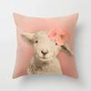 Cushion Cover Cartoon Sheep Peach Pillow   Home Decor Moda