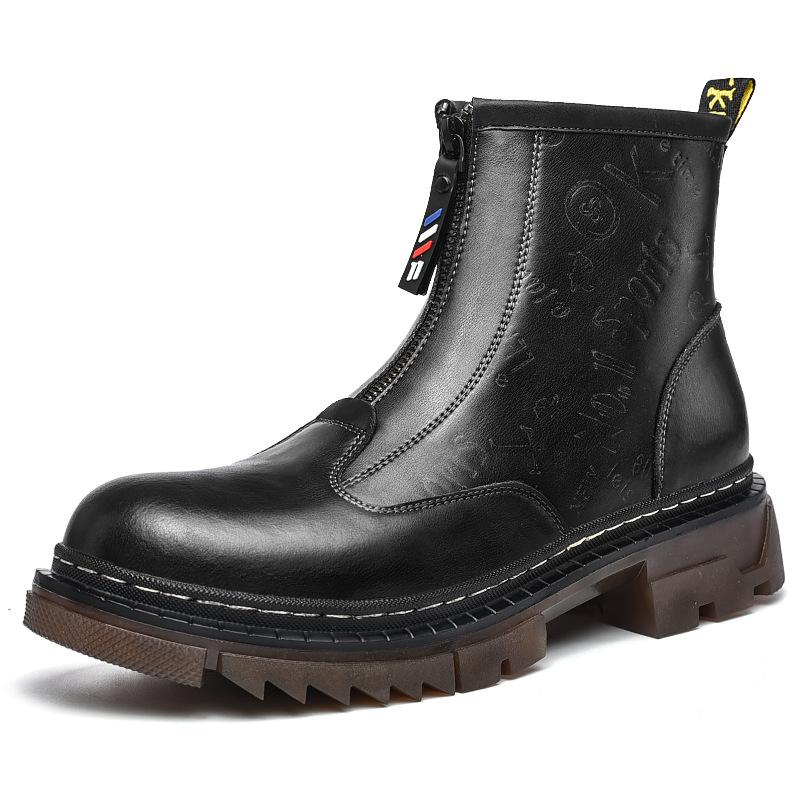 

Натуральная кожа, обувь в английском стиле, мужские ботинки, корейская мода, модные ботильоны, ботильоны, ботильоны, кожаные ботинки 46