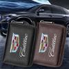 Leather Men Car Driver's License, ID Card, Bank Card Wallet Car Styli For Cadillac CT4 CT5 CT6 ATS XTS JG7