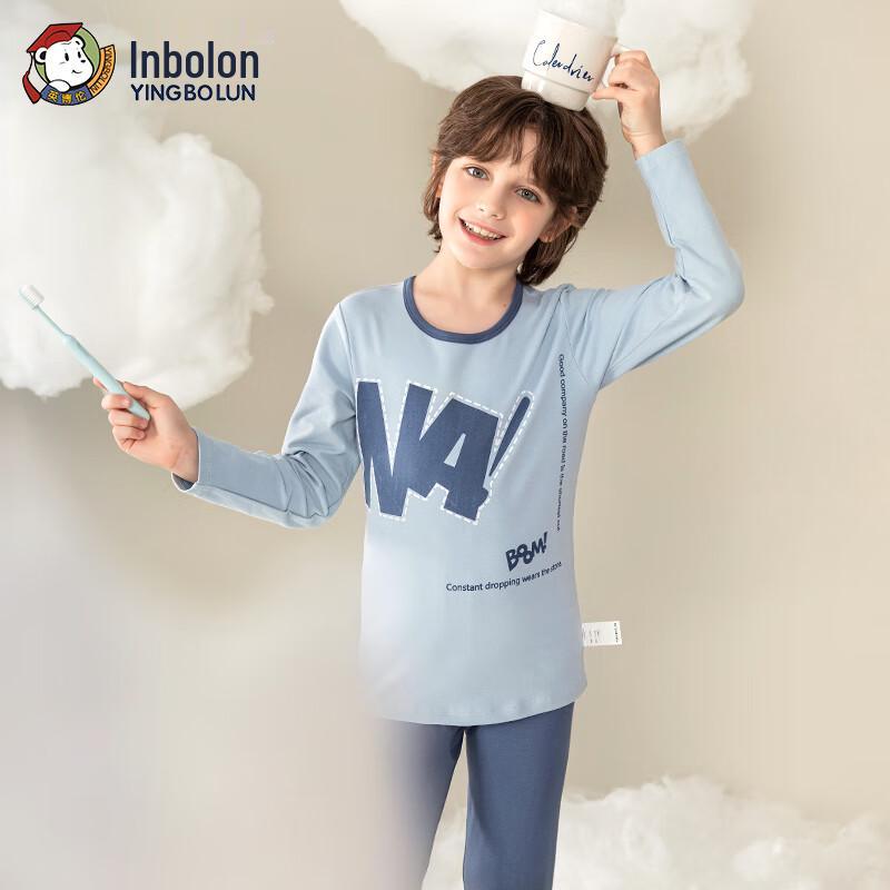 Yingbolun Boys' Cotton Thermal Underwear Set