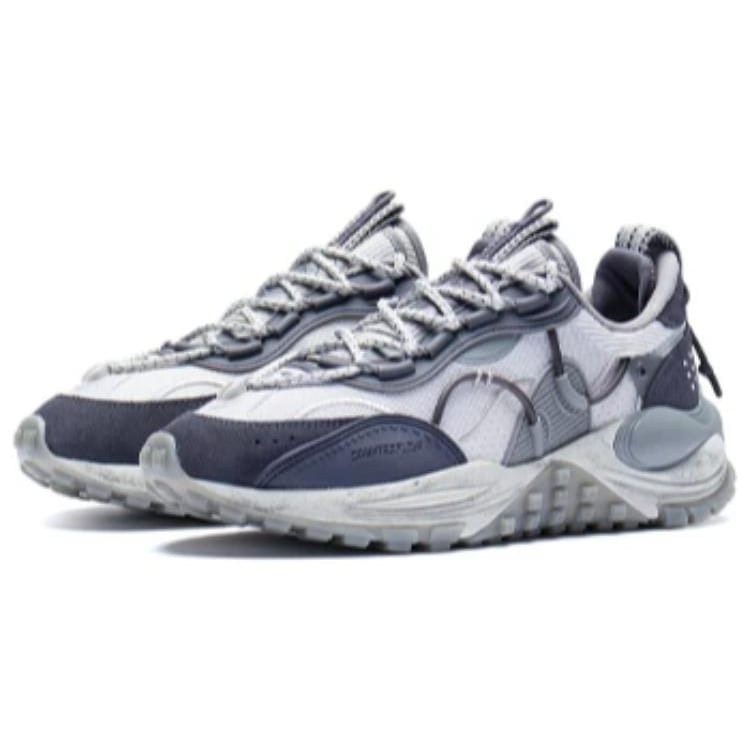 Li Ning CF Star Track Trendy Cushioning Low top Sports Casual Shoes Men's Microcrystalline Gray AGLS159-2
