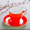 220ML, set tazza e piattino da caffè in porcellana d'ossa colorata, set tazze nespresso, tazze caffè termos tazza da caffè, set tazze cappuccino