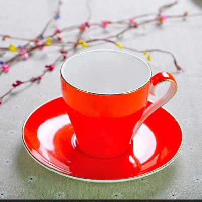 220ML, set tazza e piattino da caffè in porcellana d'ossa colorata, set tazze nespresso, tazze caffè termos tazza da caffè, set tazze cappuccino