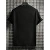 European Size Men'S Fashion Casual Trendy Graphic T Shirt with Crow Branch Letter Print Street Style Adult Male Daily Wear Holiday Gift