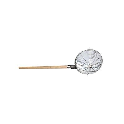 Homeglen Stainless Steel Skimmer with Long Wooden Handle