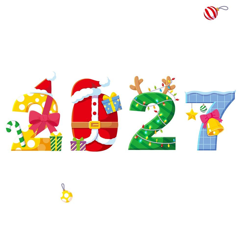 2027 Window Static Clings Electrostatic Window Decorations  Shopwindow Ornament