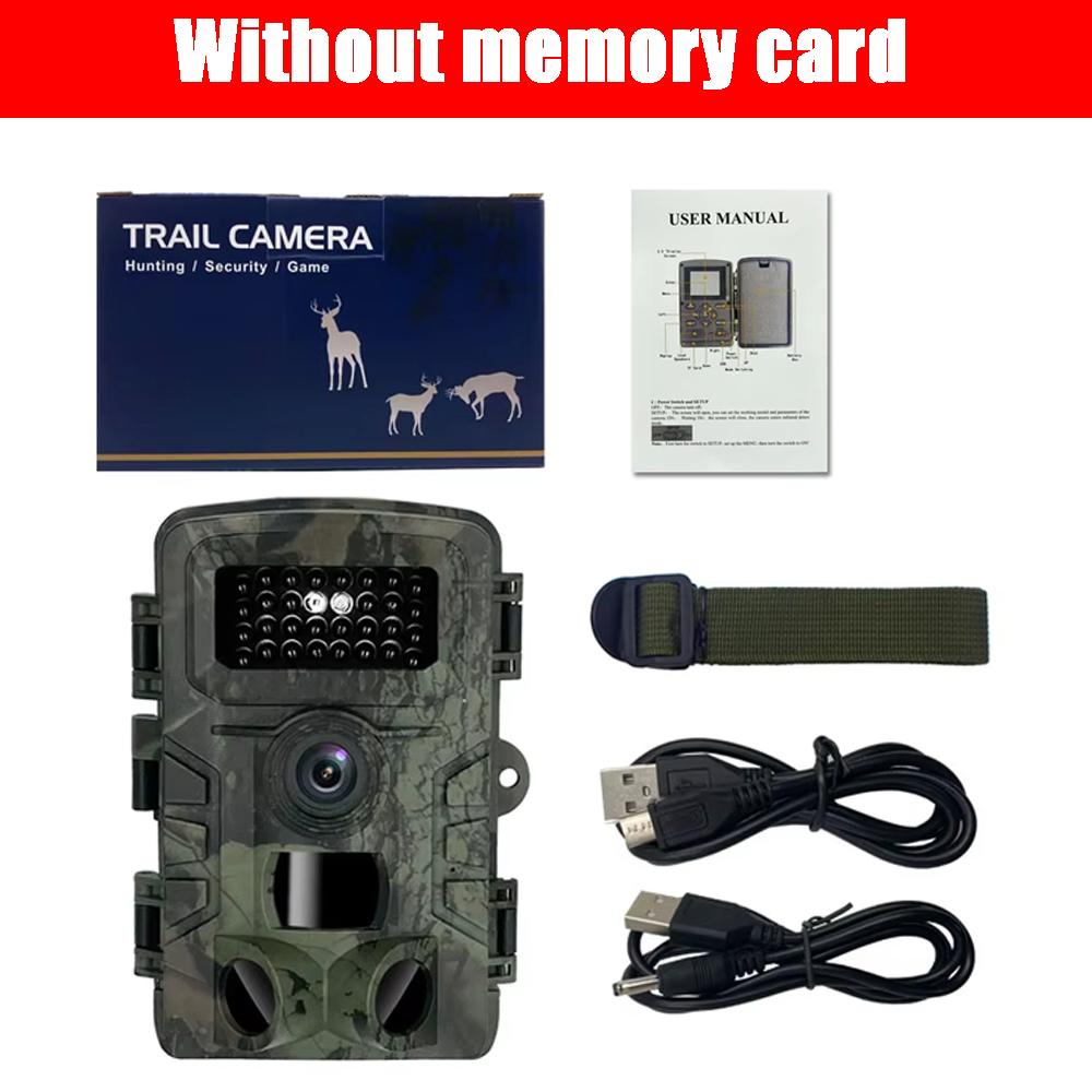 Hunting Trail Camera 2 Inch 2.7kHD HD Trail Hunting Camera IP66 Waterproof Night Vision Outdoor Wildlife Monitoring Trap Camera