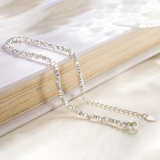 

Yousheng женский браслет с подвесками неправильной формы, регулируемая посадка, тонкий браслет, универсальные модные аксессуары серебряный