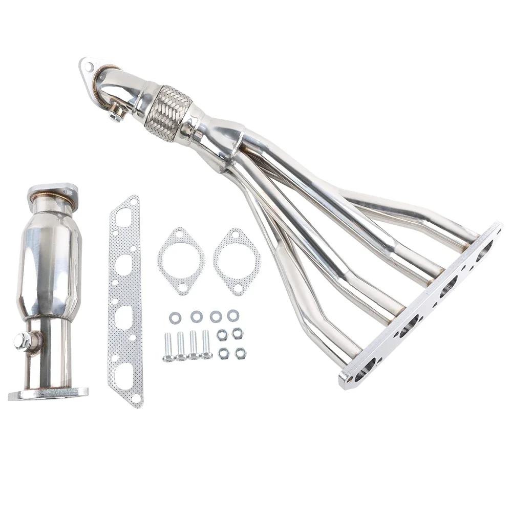 Exhaust Manifolds For BMW Mini Cooper Base S R50 R52 R53 1.6L Engine Silver Long Tube Exhaust Pipe Modification Stainless Steel
