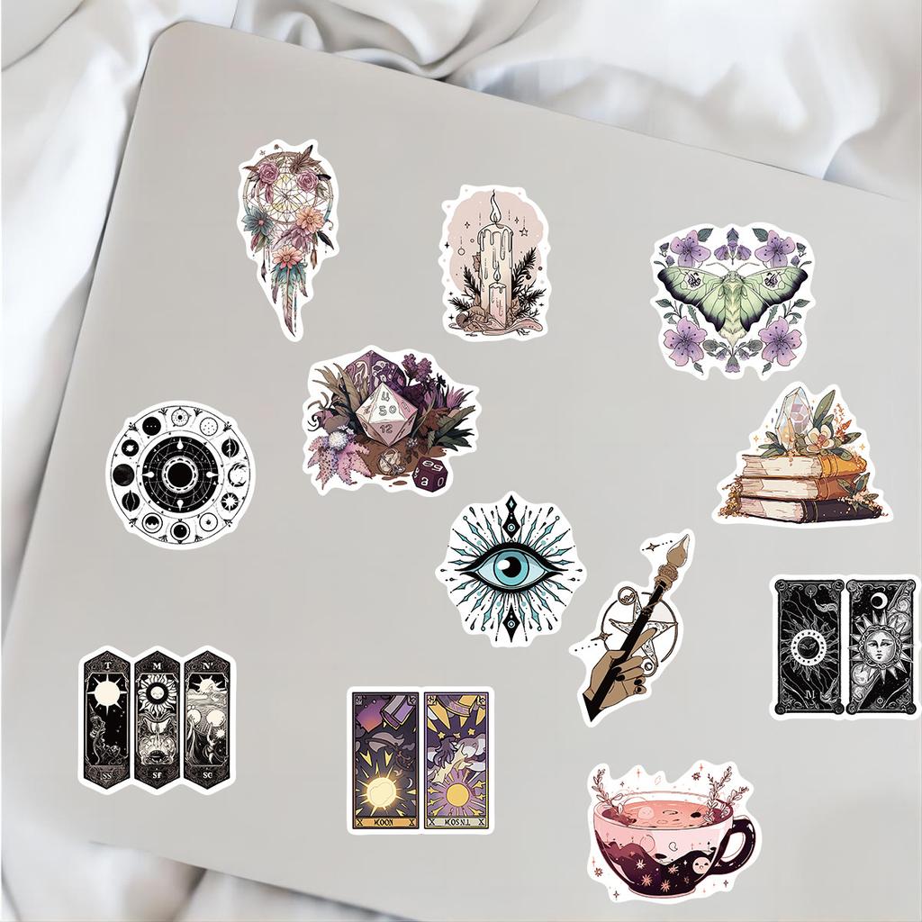 50 PCS Aesthetic Magic Witchy Adults Stickers Waterproof for Water Bottle,Laptop,Phone,Scrapbooks,Witchcraft, Journaling